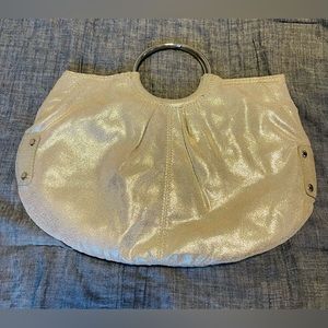 Cute metallic leather Express handbag